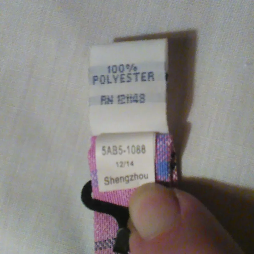 Izod Pink Purple Plaid Bow Tie
